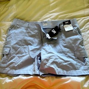 Lee elastic tie waist cargo shorts